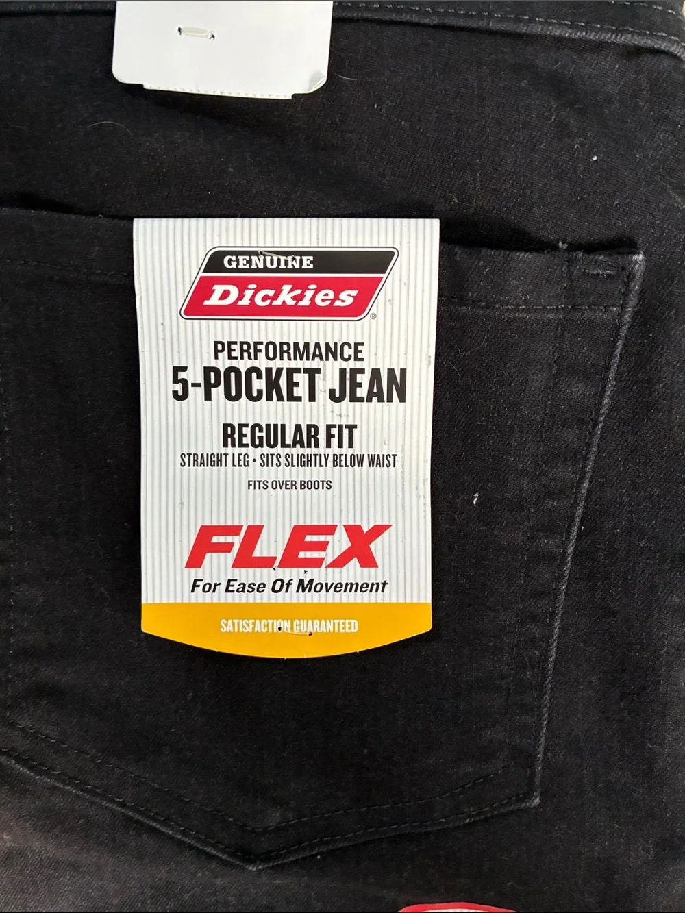 Dickies Men's Straight Black Jeans